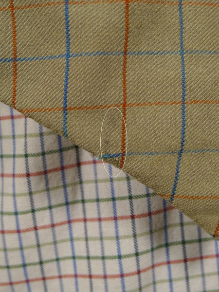 1948 Savile Row Bespoke Green /  Blue & Red Tattersall Check Country Waistcoat 42-43