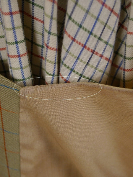 1948 Savile Row Bespoke Green /  Blue & Red Tattersall Check Country Waistcoat 42-43