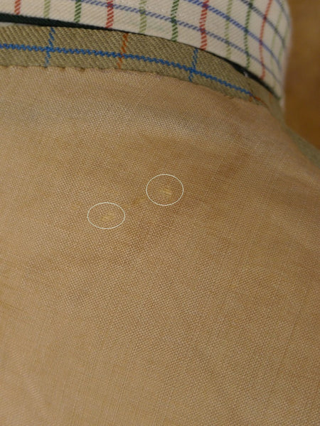 1948 Savile Row Bespoke Green /  Blue & Red Tattersall Check Country Waistcoat 42-43