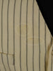 1930s 1940s Vintage Savile Row Bespoke Cream / Black Stripe Waistcoat 44S Public School?