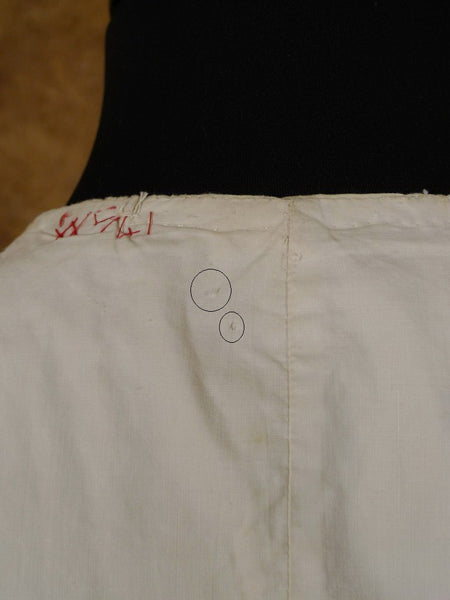 1930s 1940s Vintage Savile Row Bespoke Cream / Black Stripe Waistcoat 44S Public School?