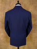 1960s 1970s Vintage Tailored Navy Blue Rope-Stripe Suit 42R