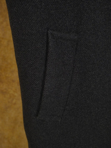 1950s 1960s Heavyweight Vintage Grey Wool Overcoat Coat 42-44L