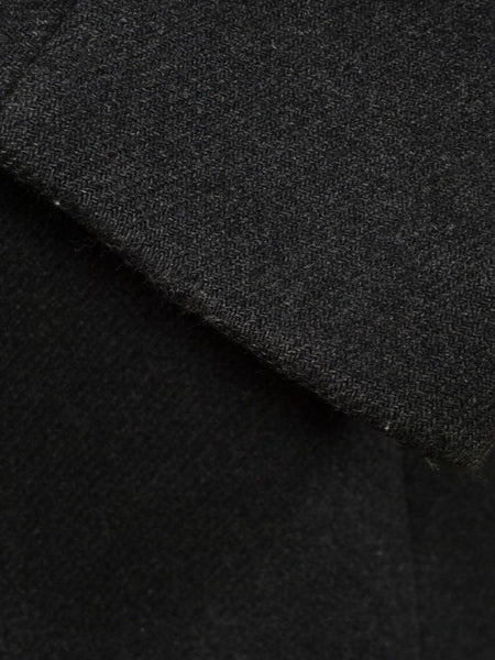 1950s 1960s Heavyweight Vintage Grey Wool Overcoat Coat 42-44L