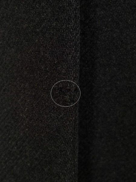 1950s 1960s Heavyweight Vintage Grey Wool Overcoat Coat 42-44L