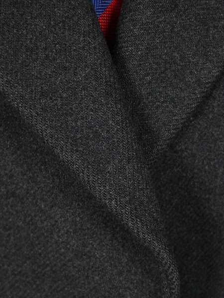 1950s 1960s Heavyweight Vintage Grey Wool Overcoat Coat 42-44L