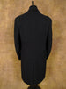 1940s 1950s Harrods London Heavyweight Charcoal Grey D/B Overcoat 38