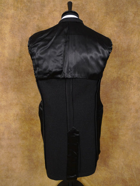 1940s 1950s Harrods London Heavyweight Charcoal Grey D/B Overcoat 38