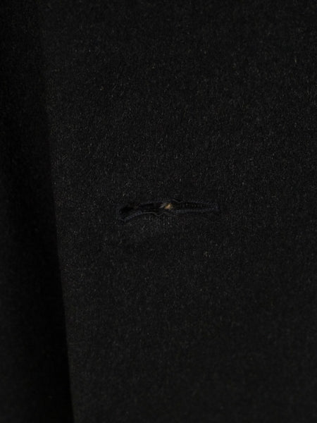 1960s Crombie Heavyweight Charcoal Grey Raglan Overcoat 44-46