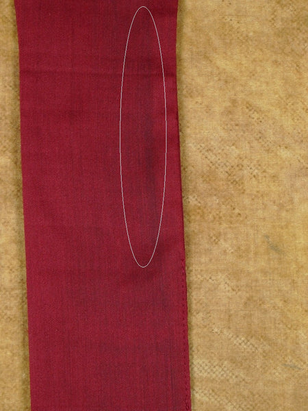 1950s 1960s Vintage Red / Black Rayon Cravat