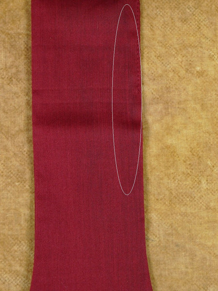 1950s 1960s Vintage Red / Black Rayon Cravat