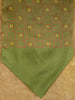1950s 1960s Vintage Green / Red Pattern Rayon Cravat