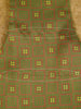 1950s 1960s Vintage Green / Red Pattern Rayon Cravat