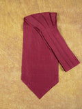 1950s 1960s Vintage Burgundy Pure Silk Cravat