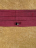 1950s 1960s Vintage Burgundy Pure Silk Cravat