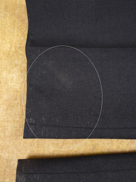 1960s Vintage Black Wool & Mohair Mix Dinner Trousers 40R