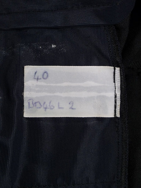 1960s Vintage Black Wool & Mohair Mix Dinner Trousers 40R