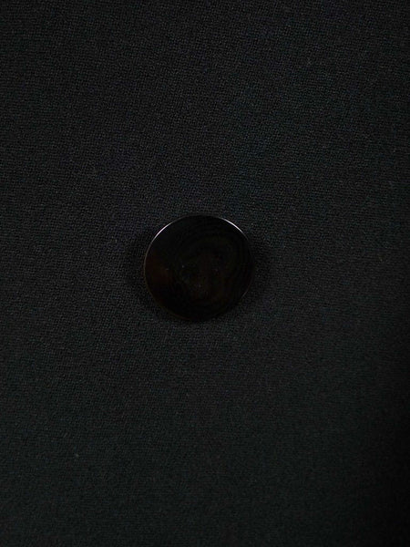 1940s 1950s Tailored Black Barathea Wool Evening Tailcoat 36L