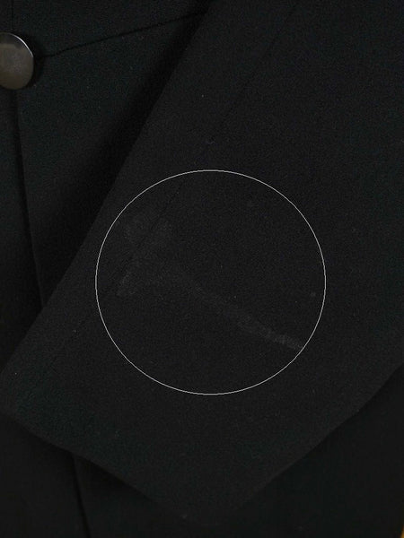 1940s 1950s Tailored Black Barathea Wool Evening Tailcoat 36L