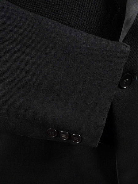 1950s 1960s Vintage Black Barathea Wool Dinner Jacket 39S