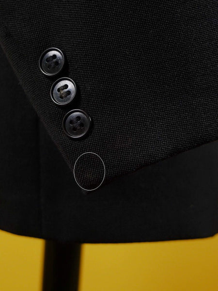 1950s 1960s Vintage Black Barathea Wool Dinner Jacket 39S