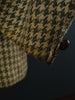1950s 1960s Vintage Green Houndstooth Harris Tweed Jacket 44S