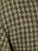 1950s 1960s Vintage Green Houndstooth Harris Tweed Jacket 44S