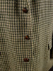 1950s 1960s Vintage Green Houndstooth Harris Tweed Jacket 44S