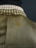 1950s 1960s Vintage Green Houndstooth Harris Tweed Jacket 44S
