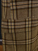 1960S 1970S Bold Check Brown Twist Wool Sports Jacket 39R