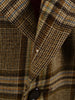 1960S 1970S Bold Check Brown Twist Wool Sports Jacket 39R