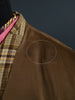 1960S 1970S Bold Check Brown Twist Wool Sports Jacket 39R