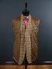 1960S 1970S Bold Check Brown Twist Wool Sports Jacket 39R