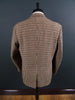 1950s 1960s Vintage Heavyweight Cream / Red & Black Check Harris Tweed Jacket 42S