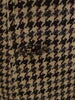 1950s 1960s Vintage Heavyweight Cream / Red & Black Check Harris Tweed Jacket 42S