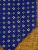 1960s Vintage Blue / White Pattern Rayon Cravat