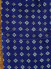 1960s Vintage Blue / White Pattern Rayon Cravat
