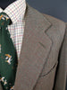 1960 Savile Row Bespoke Green / Brown Fine Check Tweed Jacket 38-40R