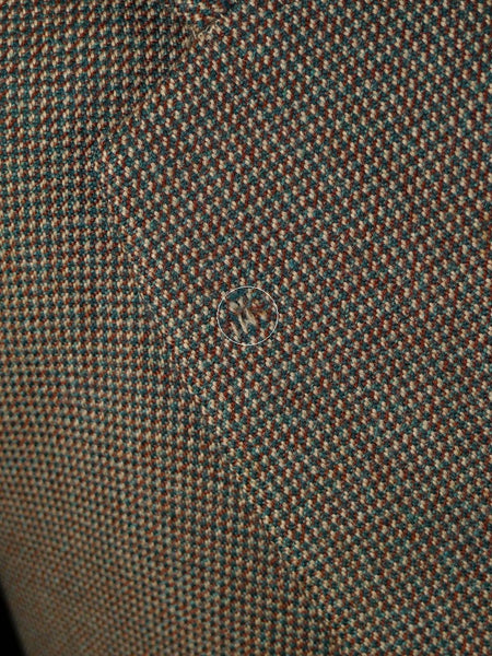 1960 Savile Row Bespoke Green / Brown Fine Check Tweed Jacket 38-40R