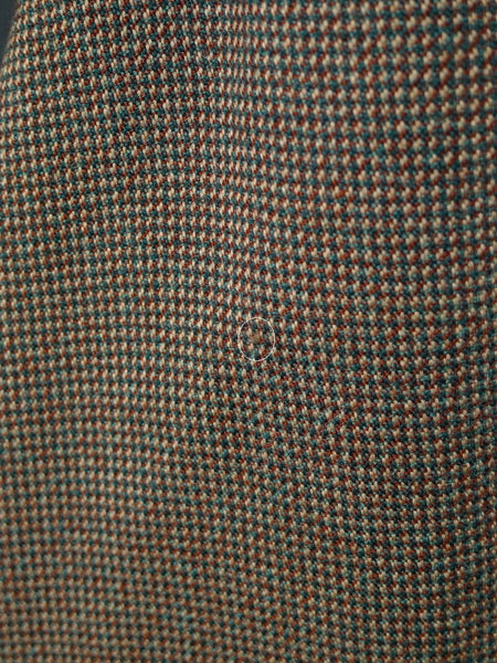 1960 Savile Row Bespoke Green / Brown Fine Check Tweed Jacket 38-40R