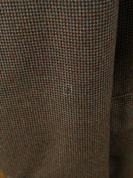 1960 Savile Row Bespoke Green / Brown Fine Check Tweed Jacket 38-40R