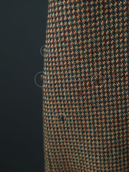 1960 Savile Row Bespoke Green / Brown Fine Check Tweed Jacket 38-40R