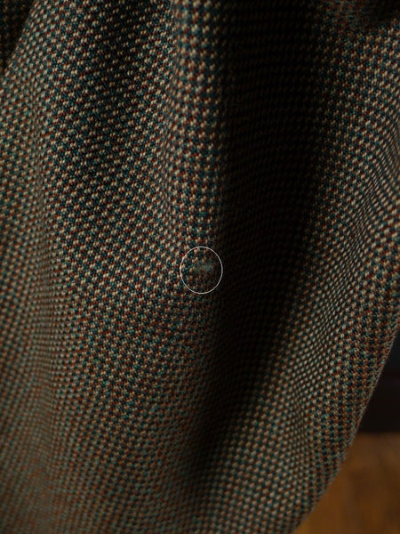1960 Savile Row Bespoke Green / Brown Fine Check Tweed Jacket 38-40R