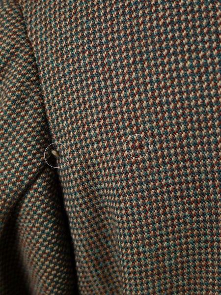 1960 Savile Row Bespoke Green / Brown Fine Check Tweed Jacket 38-40R
