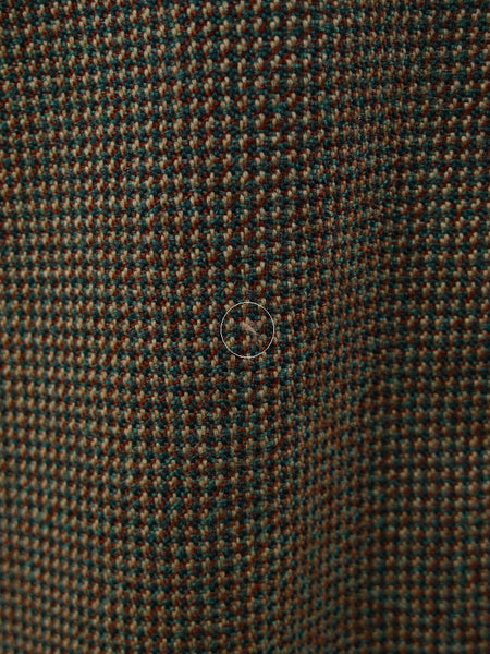 1960 Savile Row Bespoke Green / Brown Fine Check Tweed Jacket 38-40R