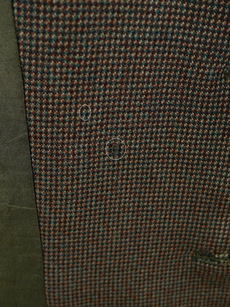 1960 Savile Row Bespoke Green / Brown Fine Check Tweed Jacket 38-40R