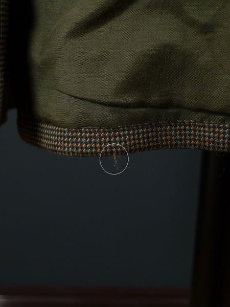 1960 Savile Row Bespoke Green / Brown Fine Check Tweed Jacket 38-40R