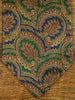 1950s 1960s Vintage Blue / Green & Red Pattern Silk & Cotton Cravat