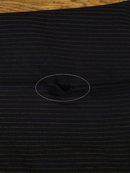 1953 Savile Row Bespoke Black D/B Rope-Stripe Suit in 1940s Style 38R