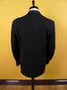 1950s 1960s English-Cut Black Wool DJ Dinner Suit 42R